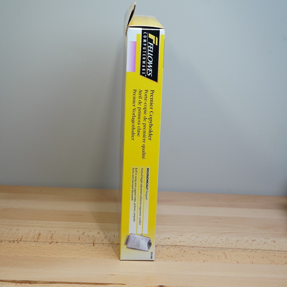 Fellowes 22100 Premium Copyholder Ergonomically Designed New In‎ Box - Picture 5 of 8